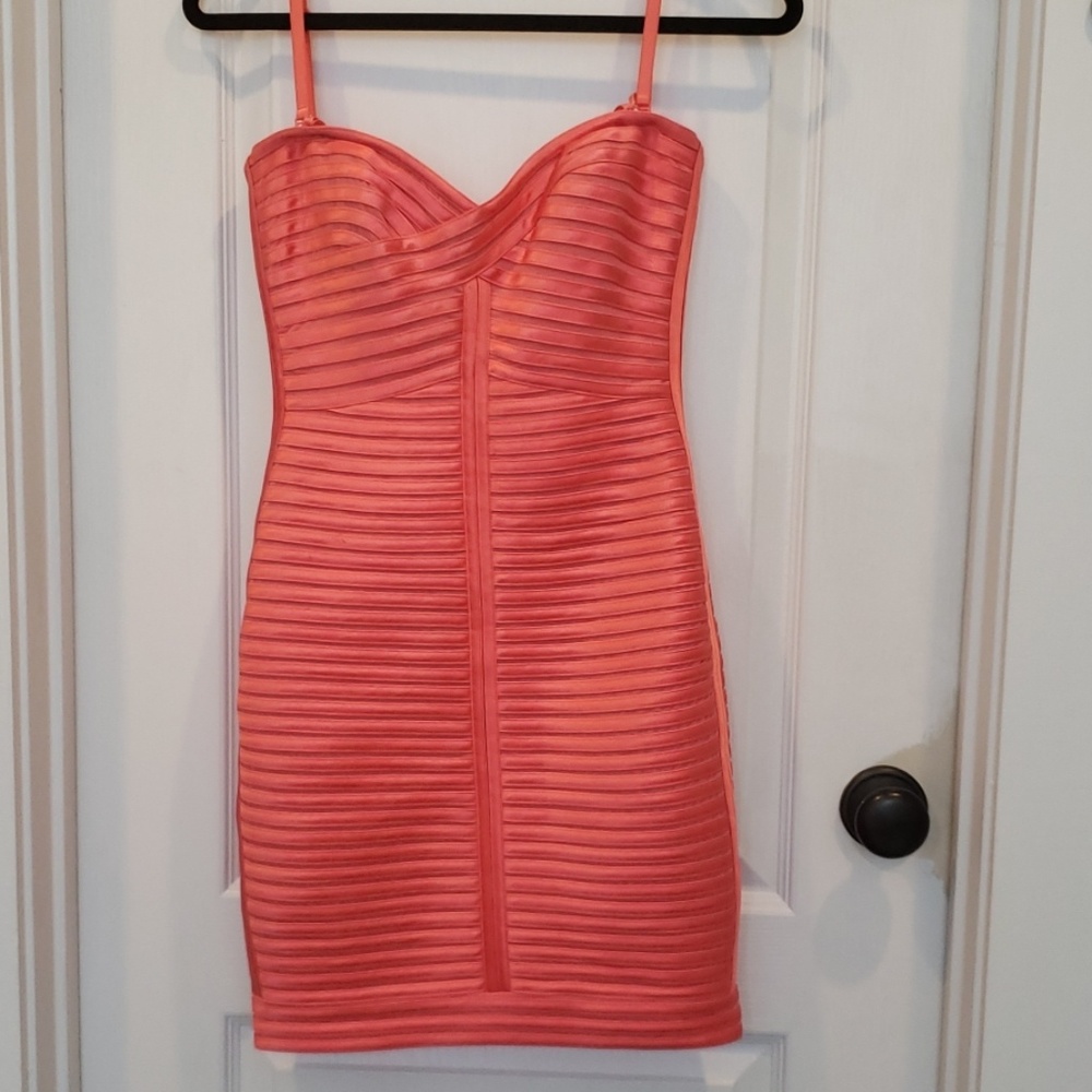 BCBG Max Azria CORAL ribbon mini dress